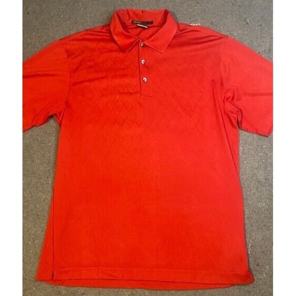 Timmy Woods Other - TIGER WOODS COLLECTION Men's‎ Golf Polo Shirt MEDIUM SOLID RED dri-fit